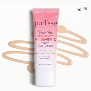 Purlisse Strawberry Vitamin C Tinted Moisturizer - Pink and White